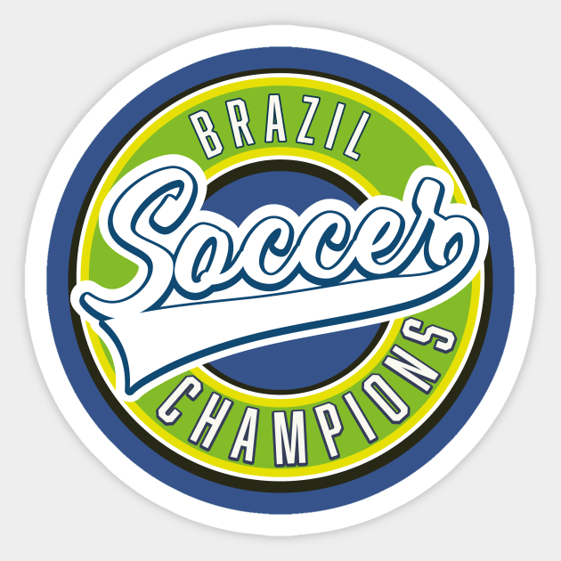 Brazil Soccer Champions Sticker by nickemporium1